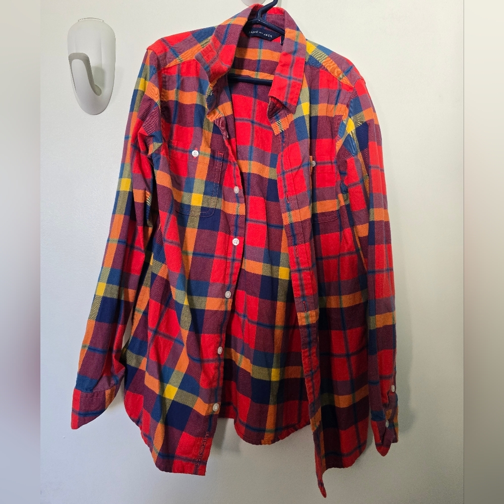 Janie and Jack Multicolor Plaid Shirt